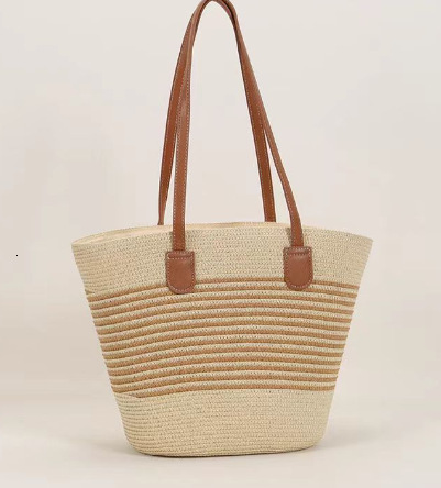 Summer New Women's Shoulder Bag New Large Capacity Elegant Woven Handbag Shoulder Bag Underarm Bag Beach Bag New Designer Bag New Designer Luxury