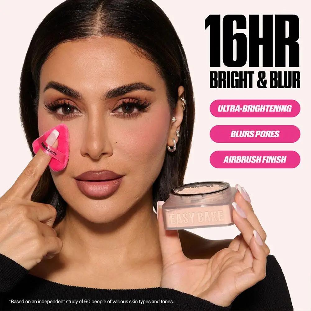 Hudabeuty Loose Powder baking and setting powder oil control Natural Face Matte Waterproof Loose Powder Makeup 250716
