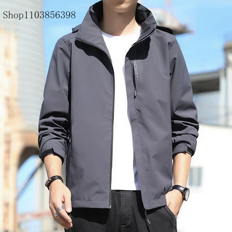 Men Outdoor Windproof Waterproof Spring Autumn Thin Coat Trendy Couple Single Layer Mountain Climbing Clothes Women 250717