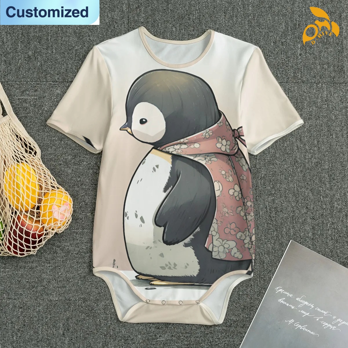 free shipping designer of customized fashionable full-body printed men's tight-fitting jumpsuits with exquisite patterns from US