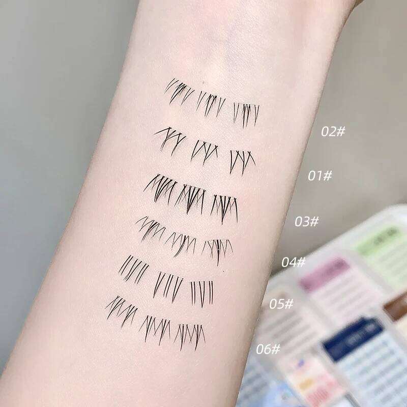 Gege Bear Glue-Free False Eyelashes, 6mm Lightweight Natural Curling, Easy to Apply Segmented Self-Adhesive Lower Eyelashes X250719