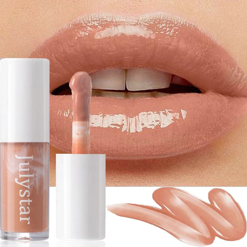 7 Color Mirror Brown Liquid Lipstick Waterproof Lasting Moisturizing Water Light Lip Gloss Non Stick Cup Lip Oil Makeup Cosmetic 250717
