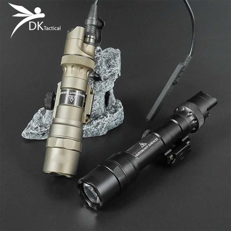 600 600B 300 300B Flashlight Tactical D Spotlight Light Hunting Rif Scout Light With Dual Function Switch For 21MM RailXJ250718