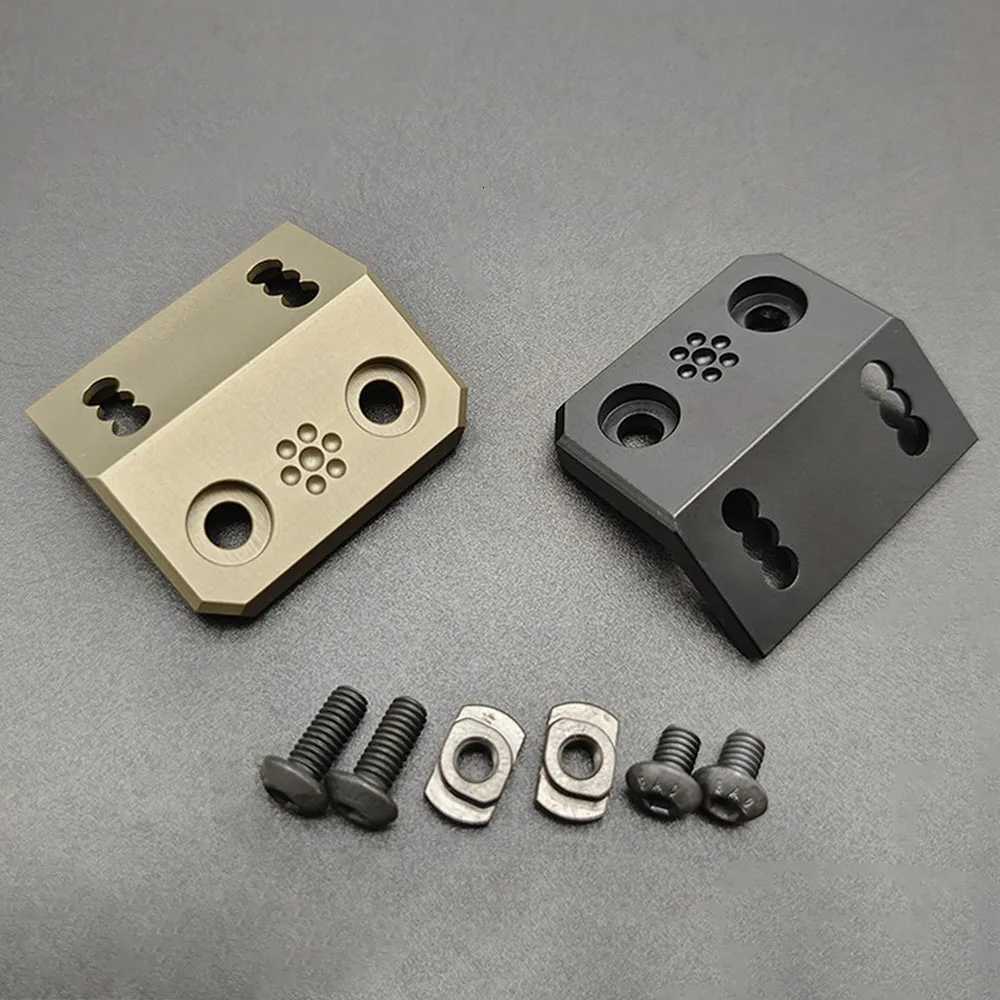 300 600 Tactical Flashlight D Light Side Mount Base Mlok Rail Metal Cherry Blossom Base Anodized Engraving Outdoor Gear XJ250718