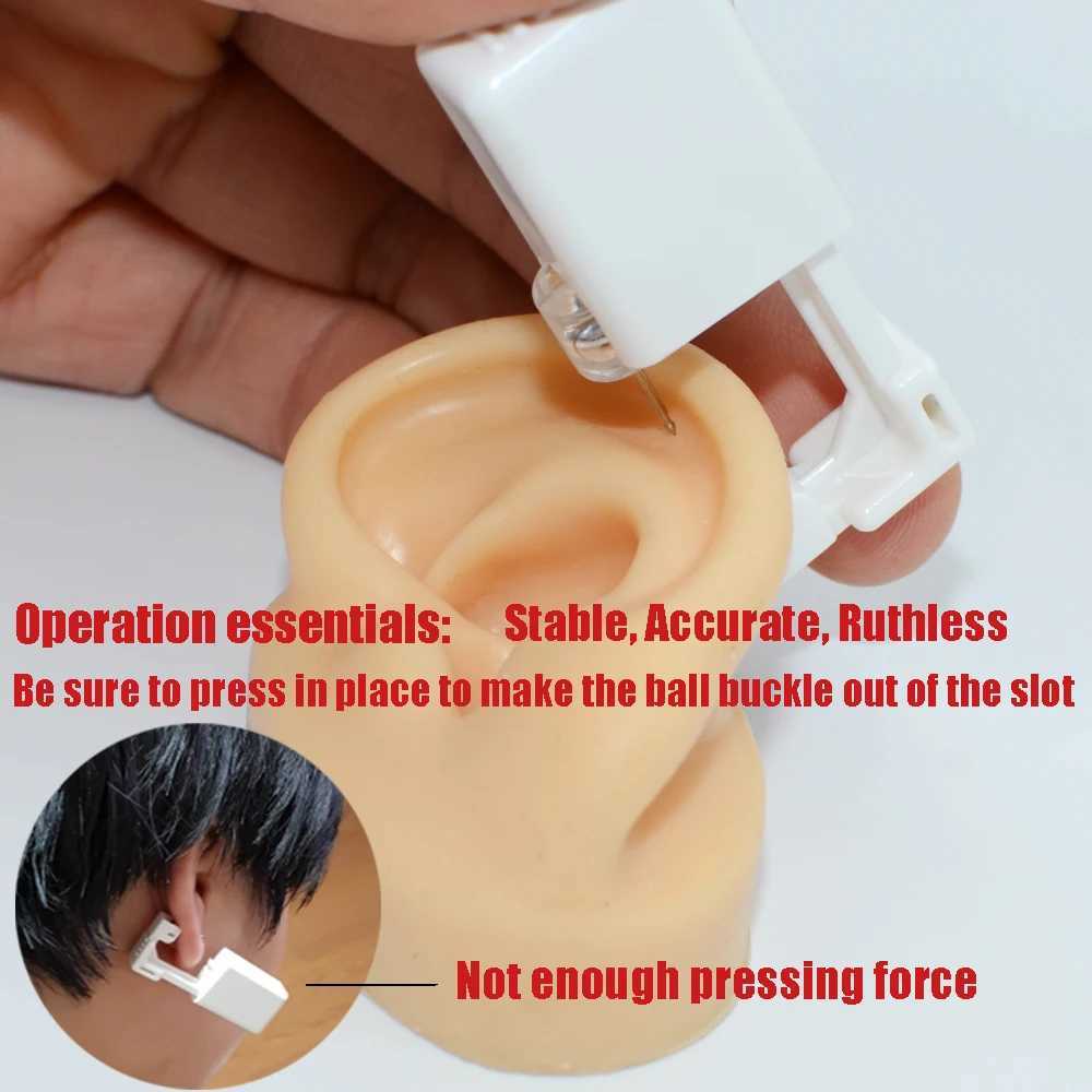 1pc Disposable Sterile Ear Piercing Unit Ear Tragus Piercing Gun Home Use NO PAIN Piercing Tool Machine Kit Stud with Safe Ball XJ250718