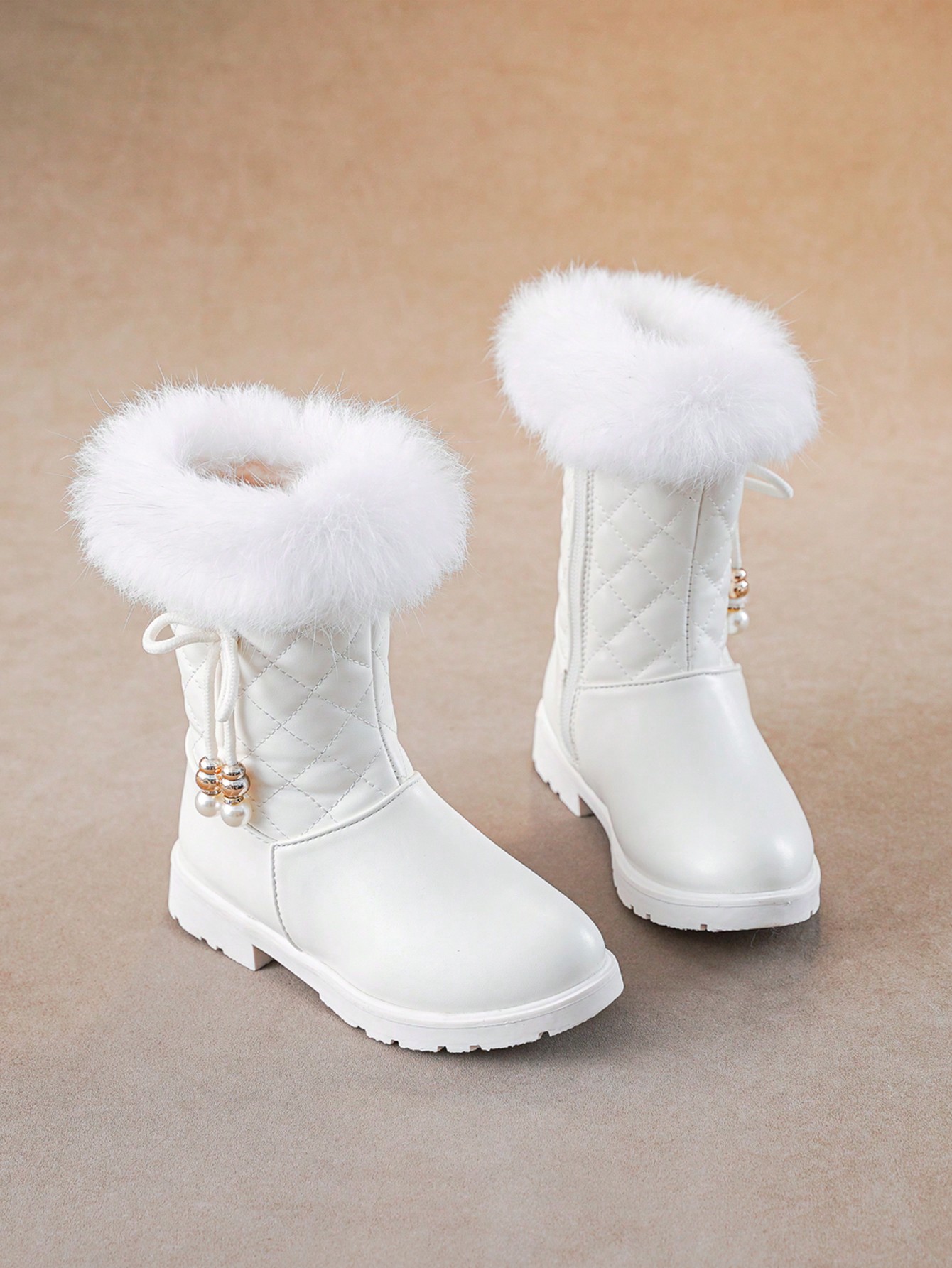 Warm Waterproof Winter Snow Boots Featuring Soft Rabbit Fur Lining