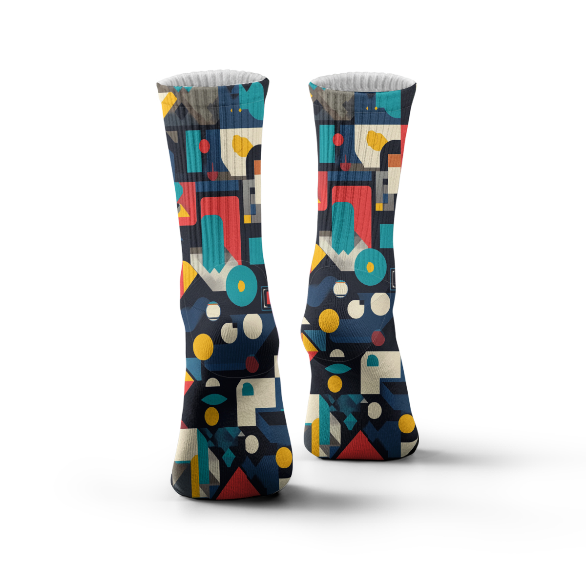 Unisex Tube Socks with Geometric Art Design for a Stylish Look C061