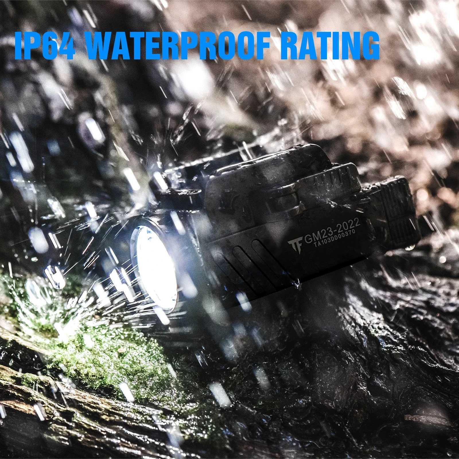 Trustfire GM23 Tactical D Flashlights Mini Lights 800 Lumens USB Rechargeable Quick Release 1913/GL Rail XJ250718