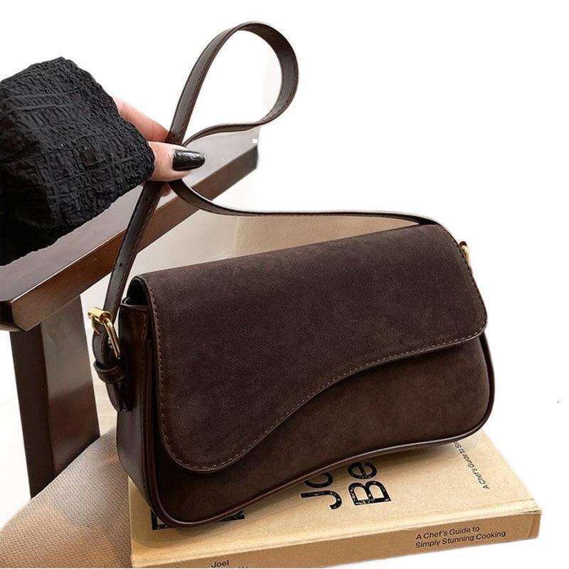 Textured Handbag Autumn Winter New Women's Matte Shoulder Bag Ins Fashion Crossbody