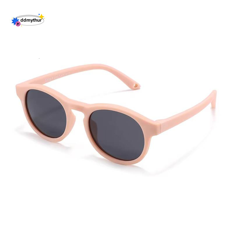 Boys Girls Baby Eyewear UV400 Small Round Polarized Kids Sunglasses Silicone Flexible Safety Children Glasses ddmythur Z260305