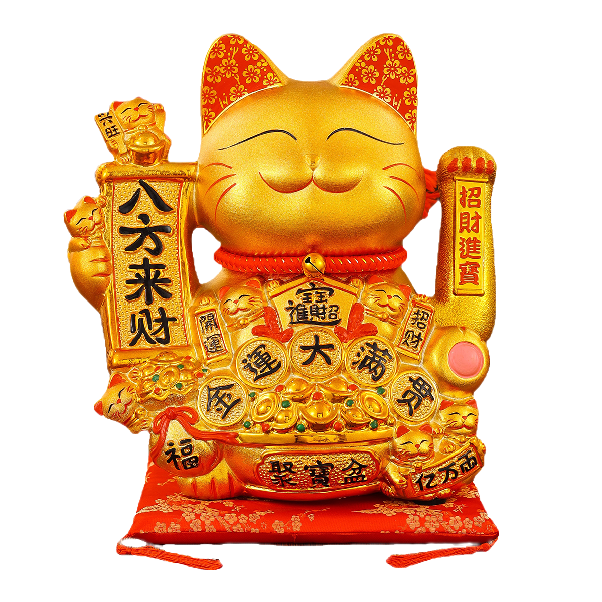 Automated Ceramic Feline Sculpture: A Unique Addition to Your Home Interior Collection Elegant Durable