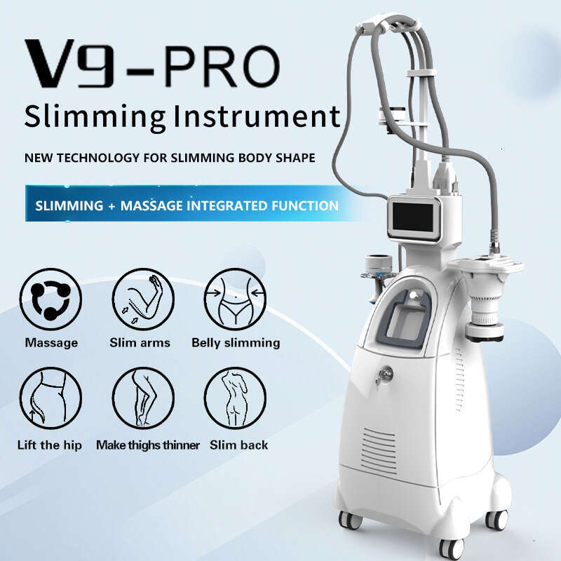 New Model V9 Pro Dual Handle Cavitation RF Body Contouring Lipolysis 40K Ultrasonic Cavitation Fat Removal Body Slimming 360 Rolling RF Beauty Instrum