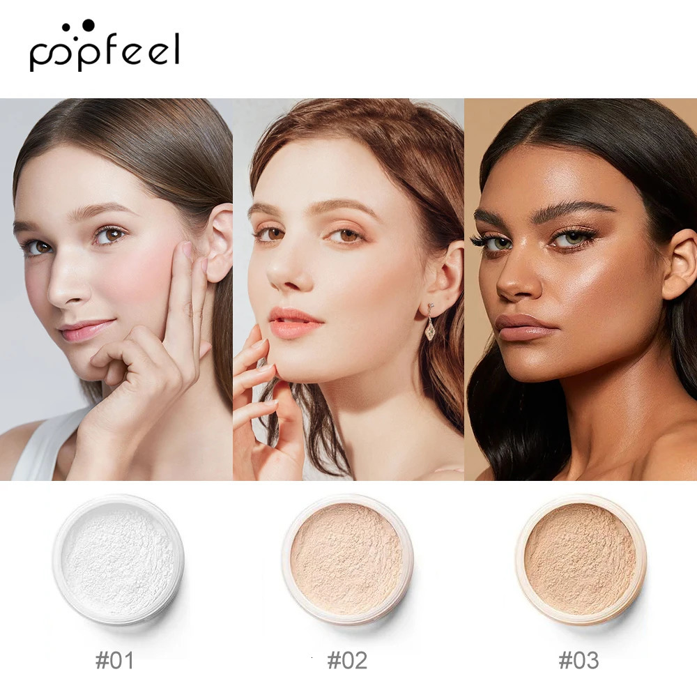 POPFEEL Setting Powder Loose Powder Lightweight Creates Soft Focus Effect Long-Lasting 250716