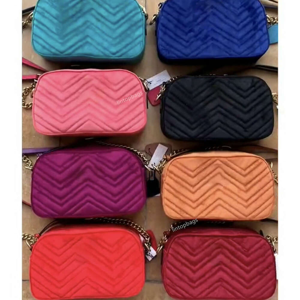 Top quality new camera bag velvet fabric hardware autumn winter new Luxury shoulder bag Designer plush crossbody bag work bag phone bag Commuter Bag messenger bag