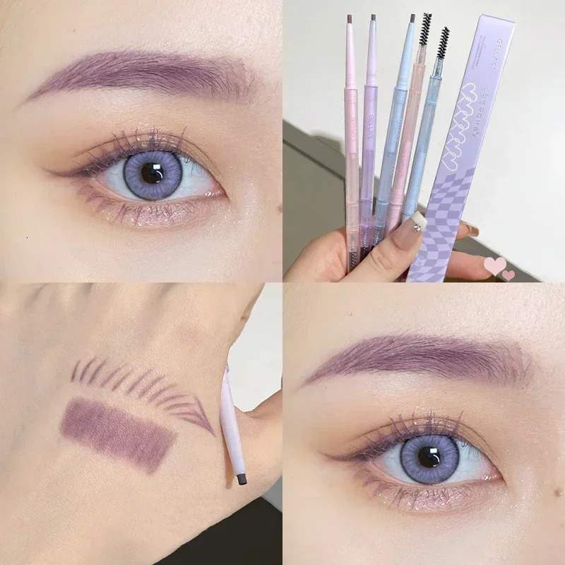 1.5mm Ultra Fine Double-Ended Eyebrow Pencil Waterproof Sweat-proof Long Lasting Professional Eye Makeup for Women Eyebrow Pen 250712