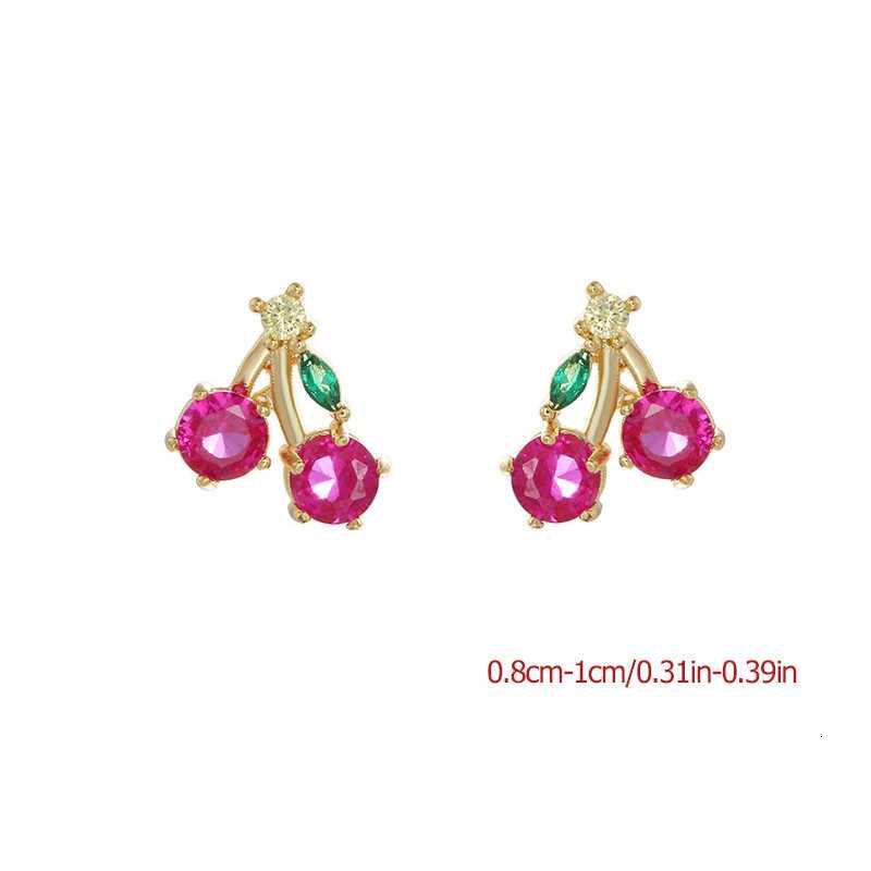 Sweet Lovely Orange Cherry Hypoallergenic Ear Piercing Stud Earrings for Women Fruit Small Earrings for Jewelry Unique Gifts XJ250718