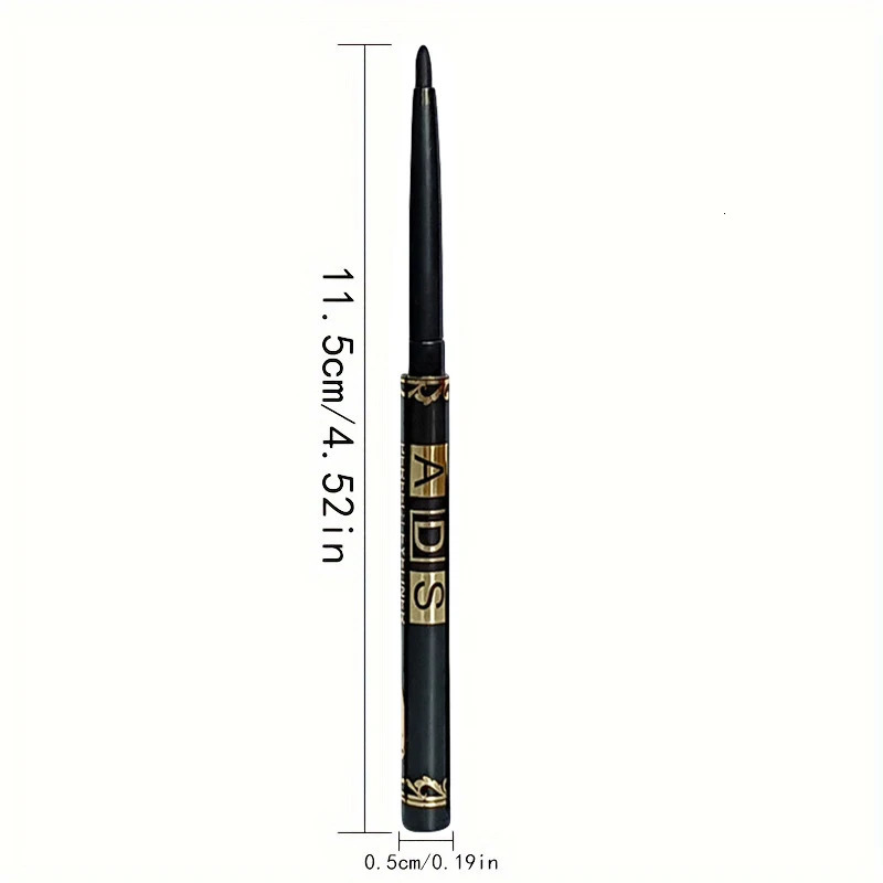 3pcs Long-Lasting Waterproof Black Eyeliner Pencils - Smudge Sweat Proof for Bold Eye Makeup Perfect Gift 250717