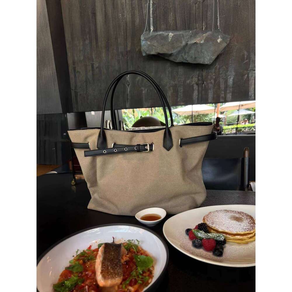 New Trendy Women S Tote Bag Light Luxury Niche High End Fashion Extra Large Casual Canvas Handbag