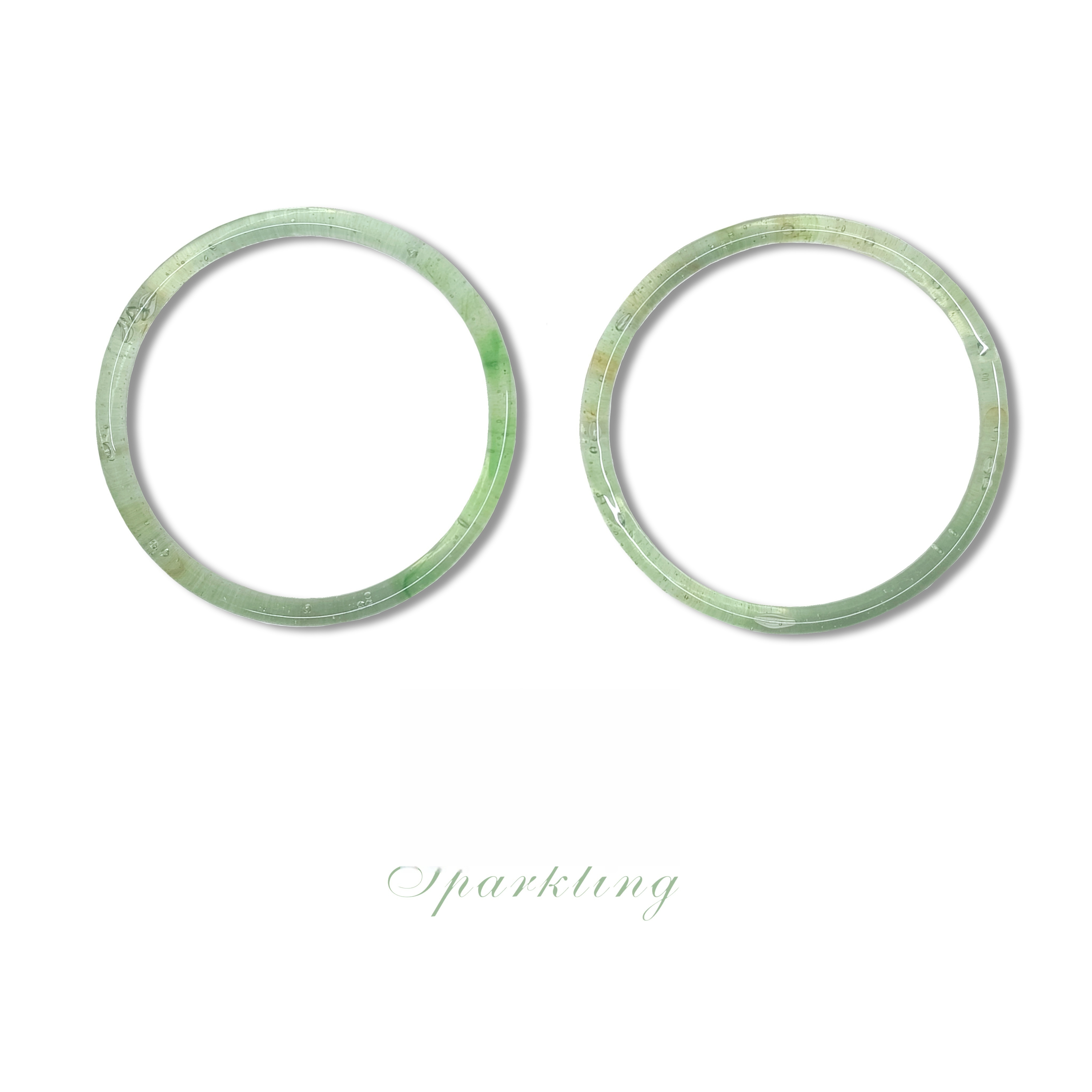 Xiling "Jingle Bells & Jade Water" Artistic Glazed Glass Earrings/Pendant - Original Design Jewelry