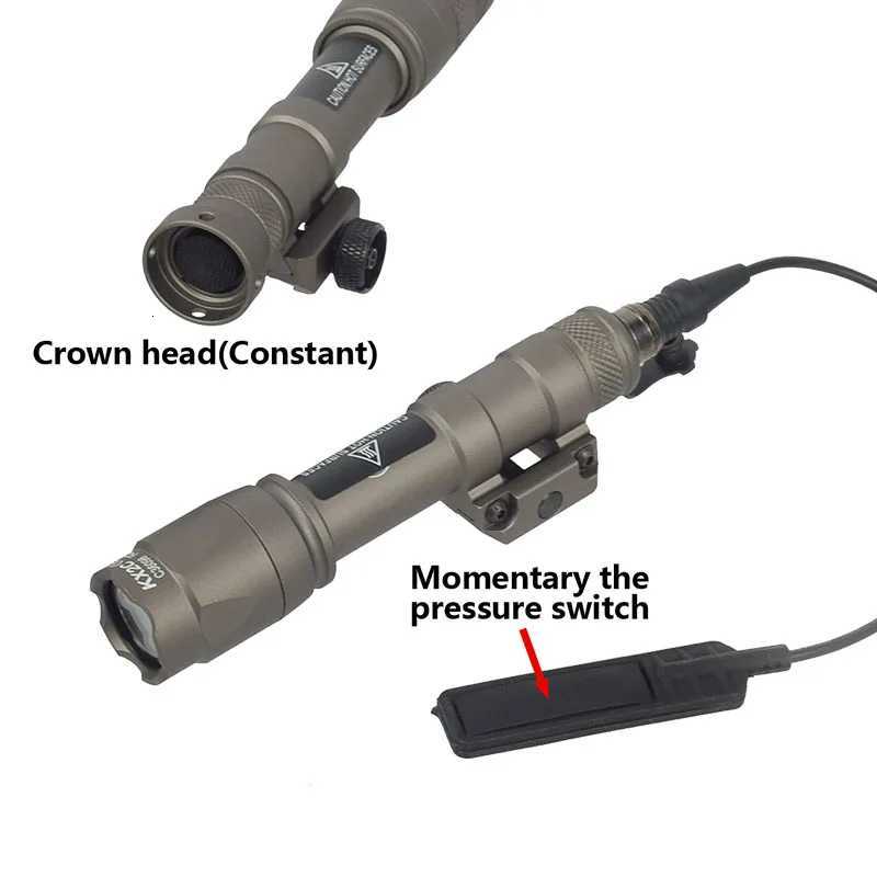Tactical M600 M300B M300A Airsoft Weapon Flashlight Hunting Scout Torch Rif AR15 Gun D Light Button Red SwitchXJ250718