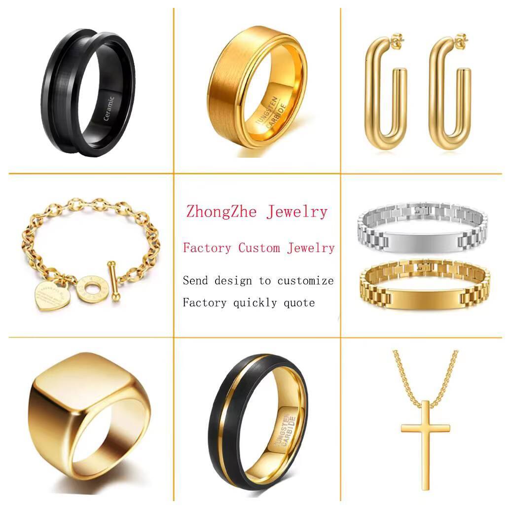 Zhongzhe Jewelry Cuban Link Chain Necklace Factory Stock Different Size Stainless Steel High Polished Hip Hop Necklace for Men