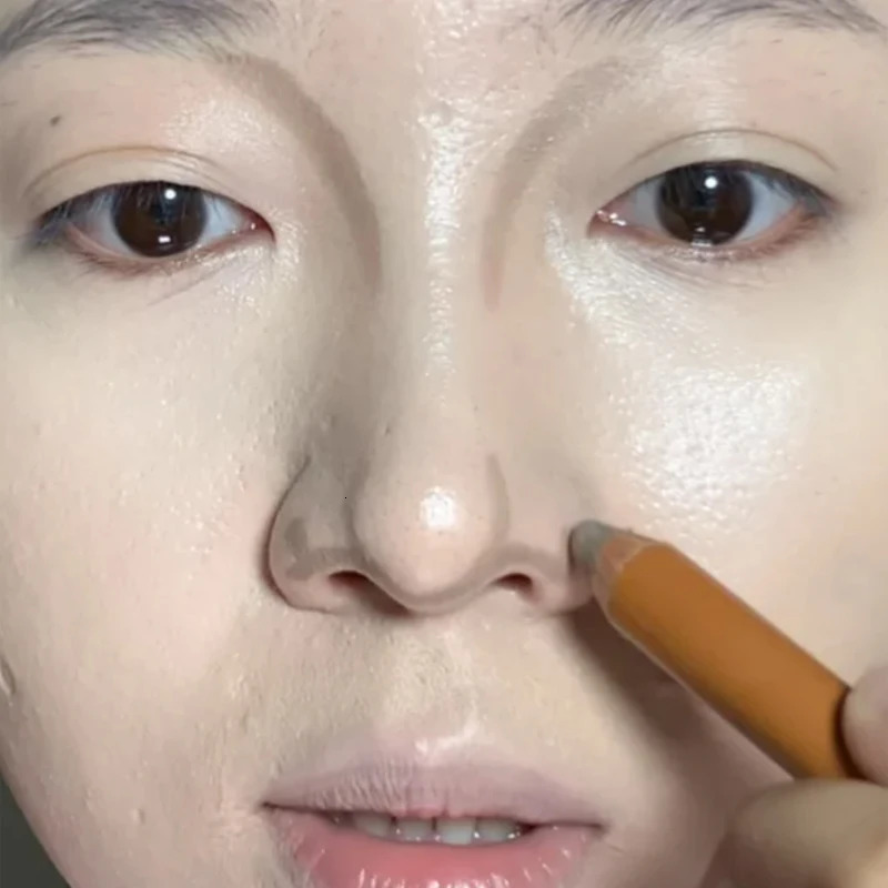 Double-ended Contouring Pen Face Brightening Corrector Nose Shadow Sculpting Natural 3D Highlighter Shading Stick Korean Makeup 250717