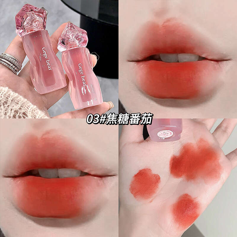 Gegebear Velvet Mist Cream Mud Soft Color Whitening Long-lasting Matte Lip Glaze Beauty Makeup X250717