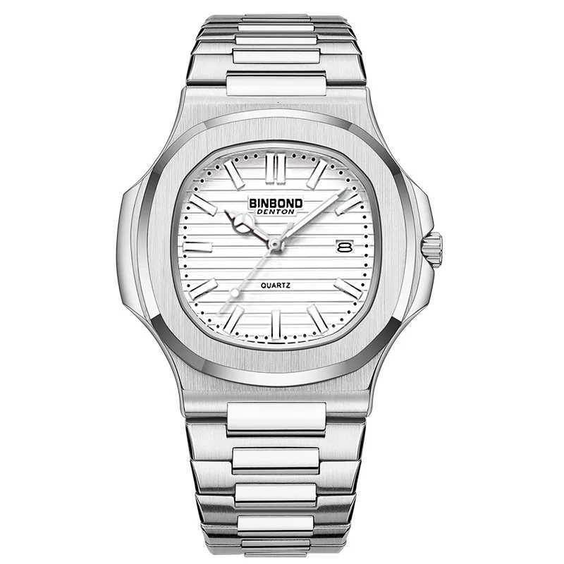 Mens Watch Business Classic Retro Brand Calendar Luminous Waterproof Square High Quality Steel Strap Male Fashion Quartz Watches W250718