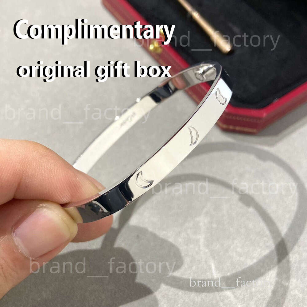 designer bracelet jewlery designer for women wide version Moissanite banglet s5 couple luxury bracelet won't fade rose gold bracelet Original box love braceletes