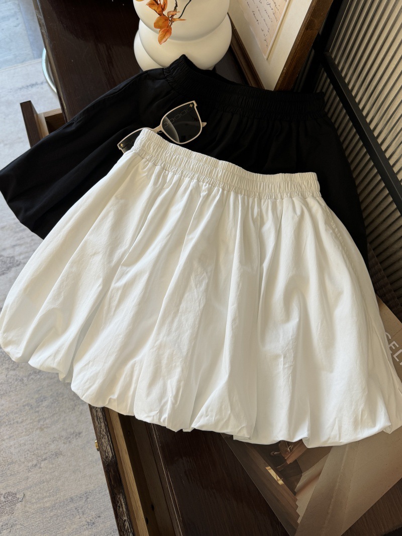 X19004 Cloud Bud Skirt Women's Small Pumpkin Tutu Skirt Anti-Exposure Lined Skirt