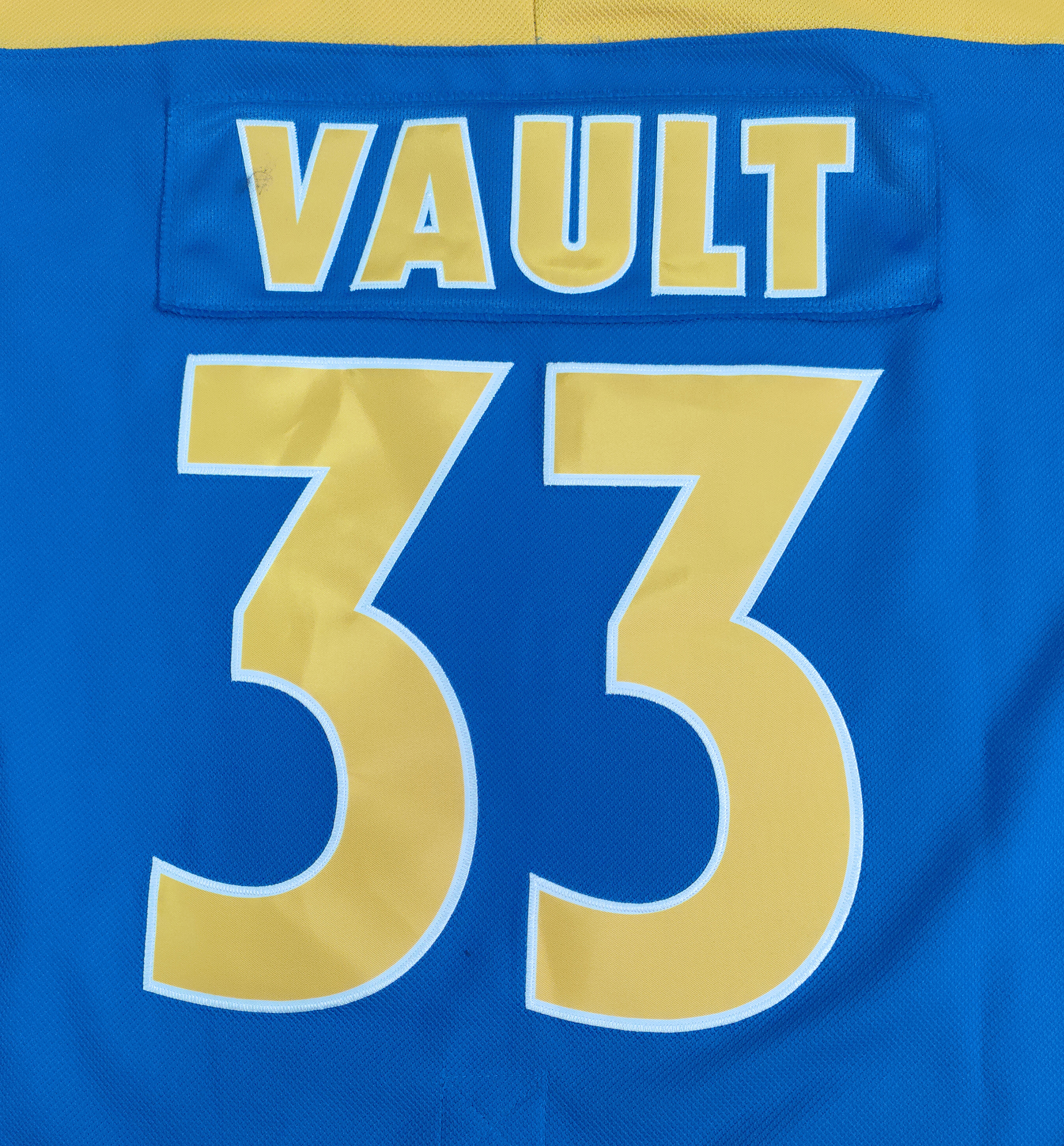 FALLOUT VAULT BOY 33 Blue Personalized Custom Hockey jersey