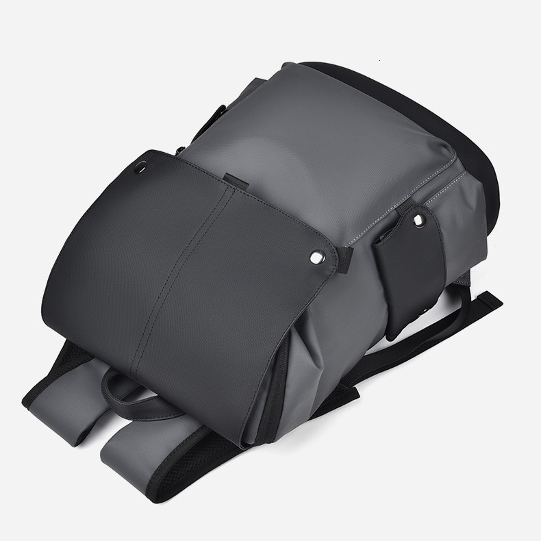 Free Shipping Designer Luxury New Business Backpack Men's Double Shoulder Bag Large Capacity Travel Laptop Bag Work Functional Bag Trendy PU Leat