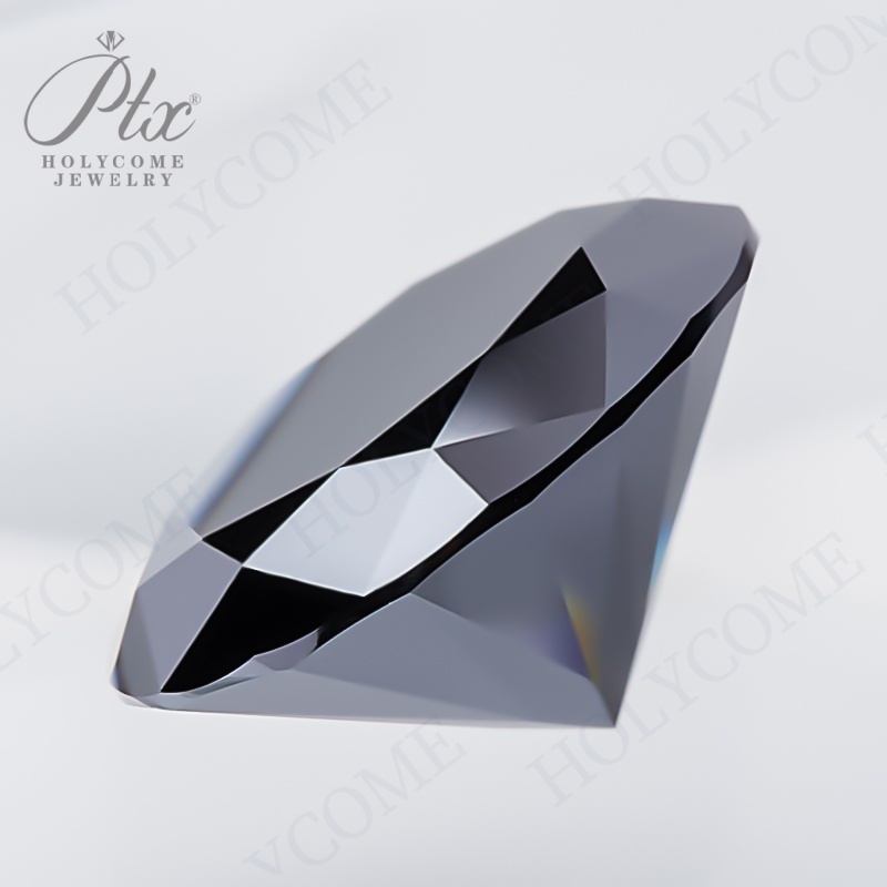 Moissanite Stone Oval Cut Black Color VVS1 Lab Created Pass Diamond Tester Moissanite Gemstone Beads for DIY Jewelry Making with GRA Certificate