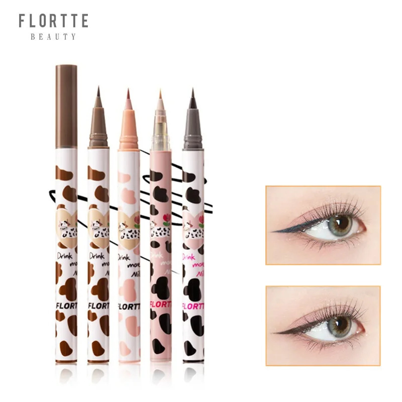 Flortte Ultra-fine Liquid Eyeliner Lying Silkworm Pen Waterproof Long Lasting No Smudging Eye Liner Applicator Pencil 250716