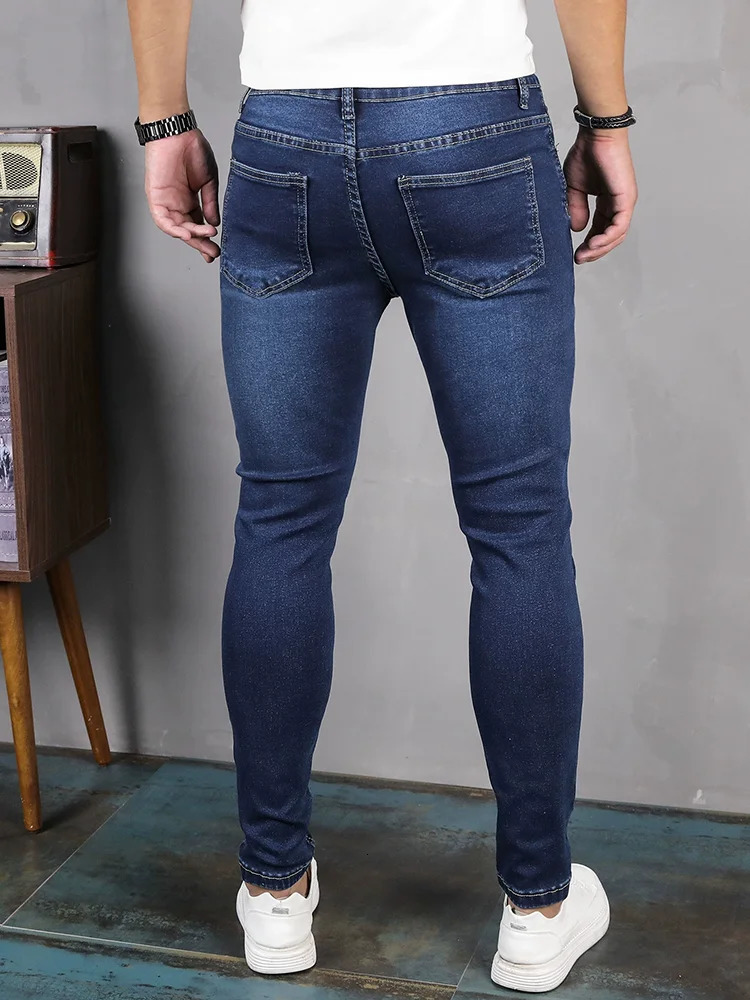 2025 Mens Slim Fit Classic Skinny Jeans Casual Street Style Comfortable Male Pencil Denim 250708
