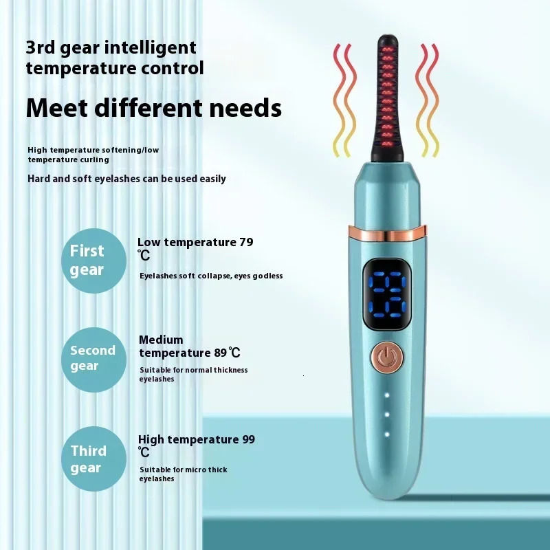 Electric Heated Eyelash Curler Portable Eyelash Curling Device Quick Natural Eyelash Curler Long Lasting Make up Tool 250716
