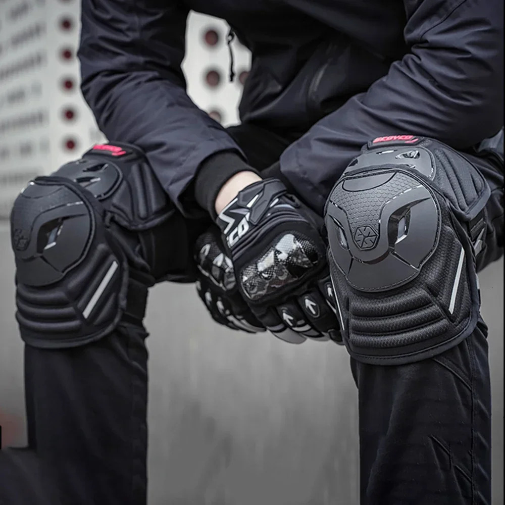 Motorcycle Knee Pads In Summer Kneepads Protective Gear Keep Warm Accessories Builtin CE Protector 250708