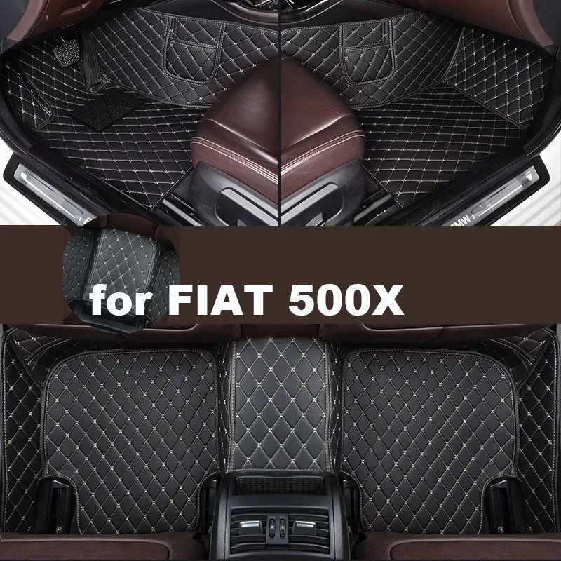 Autohome Car Floor Mats For FIAT 500X 2016-2018 Year Upgraded Version Foot Coche Accessories Carpets Customized S25719