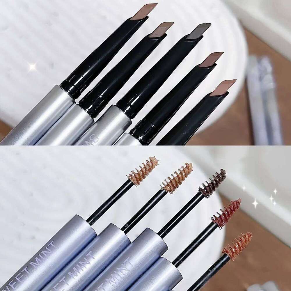 2 in1 Pencil Professional Cosmetics Makeup for Women 5 Colors Waterproof Tattoo Brush Long Lasting Eyebrow Pen X250719