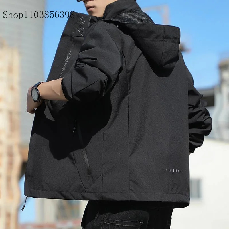 Men Outdoor Windproof Waterproof Spring Autumn Thin Coat Trendy Couple Single Layer Mountain Climbing Clothes Women 250717