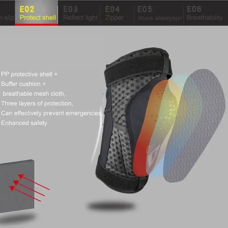 Summer Breathable Motocross Knee Pads Protective 3D Mesh Motorcyclist Mtb Dirt Bike Motorcycle Guards Protectors 250708