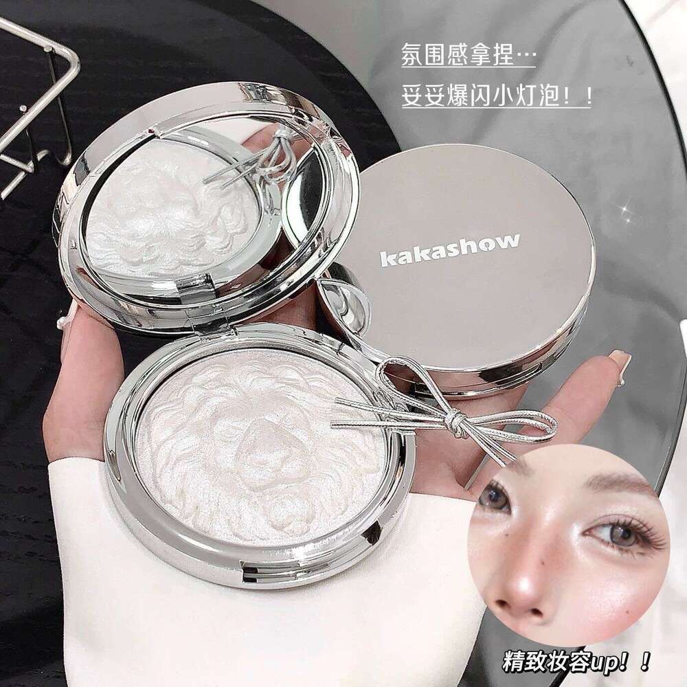 Kakashow Lion Series Powder Potato Mud Clear Atmosphere Pearl Fine Sparkling Highlight Cream Makeup X250719