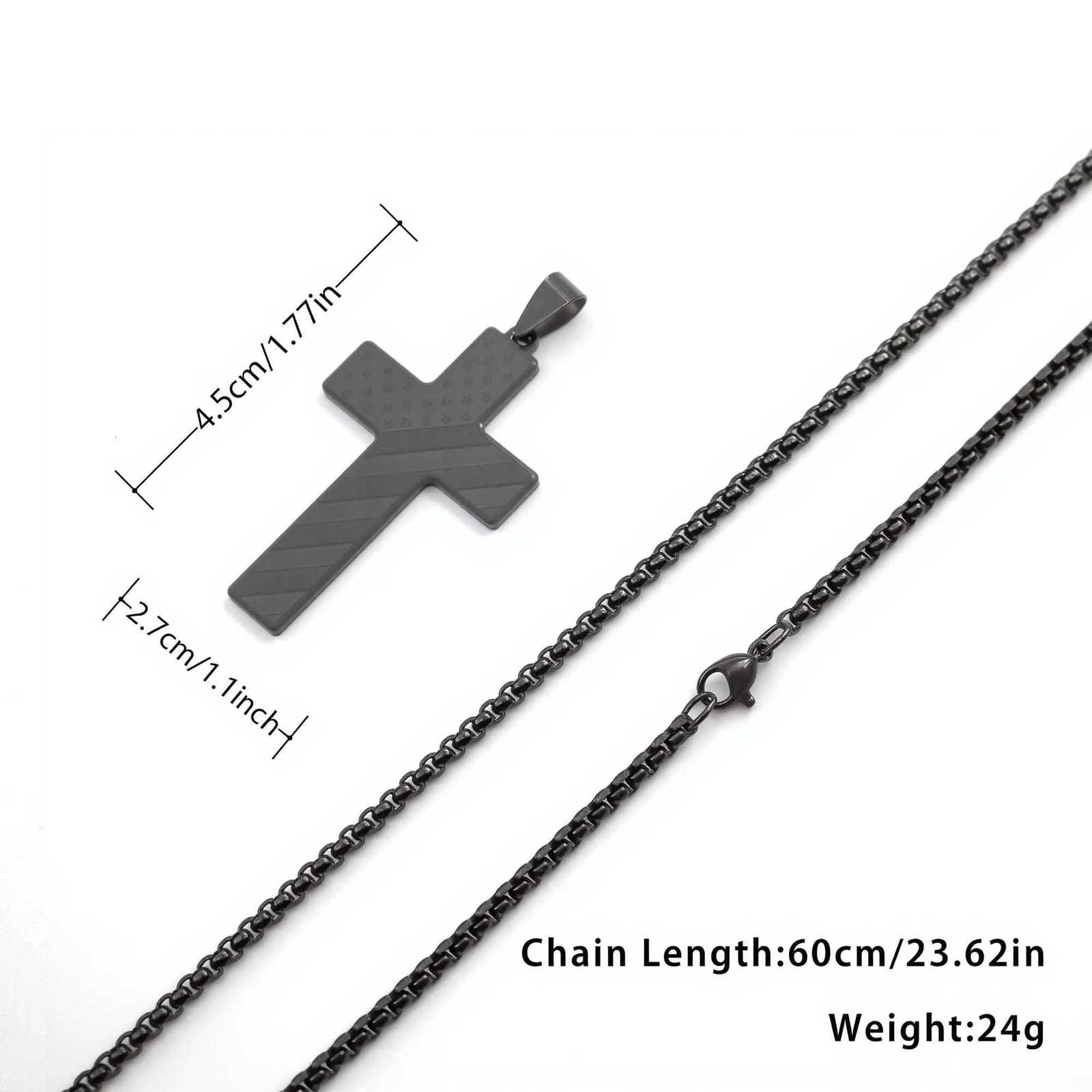 Collier Hme Ma Stainless Steel Necklace USA Flag Cross Necklaces for Men Collar Hbre Bib Verse Necklace Mens Jewelry W250718