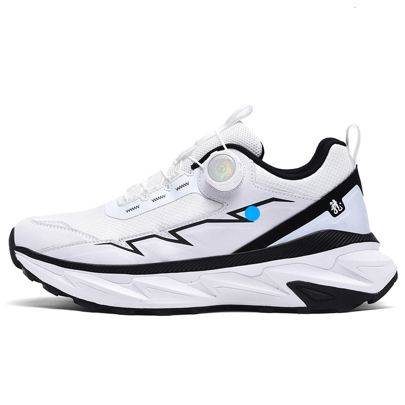 2025 Spring Summer Large Size Rotating Buckle Mesh Sports Men's Running Fashion Casual Versatile Breathable Trendy Shoes