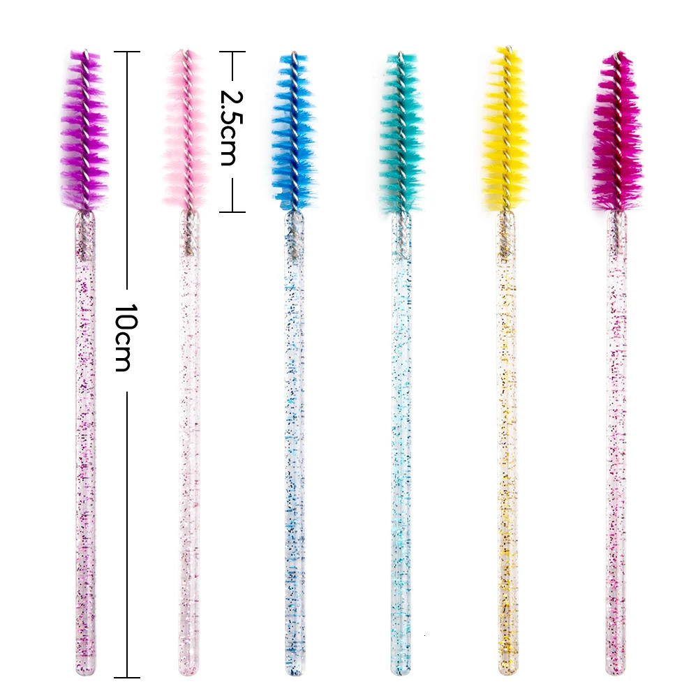 10020 Disposable Mascara Wands Applicator Eyelash Brush Spoolies for Eye Lash Eyebrow and Makeup Crystal Cosmetic 250714