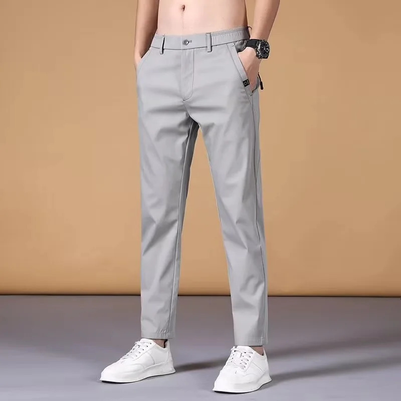 Fashion Mens Pants Summer Suit Pants Casual Korean Mens Pants Joggers Men Streetwear Casual Sports Pants 250717
