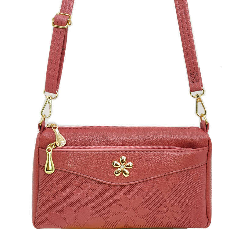 daiouya summer new fashion trend embossed large capacity single shoulder crossbody bag for middleaged and elderly women