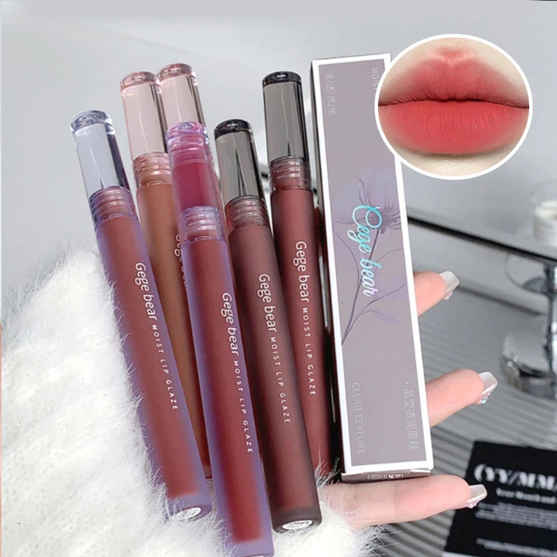 Light nude Mist Velvet Lip Glaze Makeup Affordable Student lipstick Spring Summer lip glaze 250717