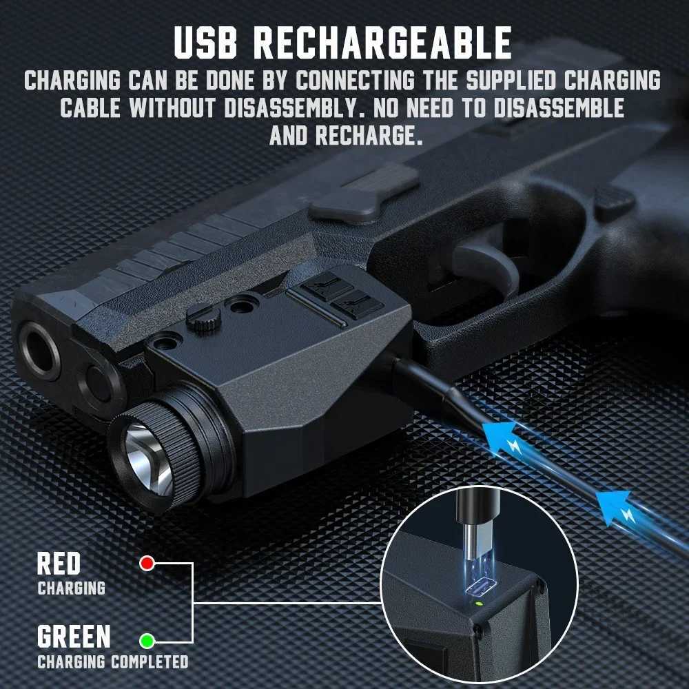 1000LM Powerful Tactical Weapon Gun Light Combo Red/Green/Blue/Purple 5mw Dot Sight D Flashlight For Outdoor Shooting XJ250718