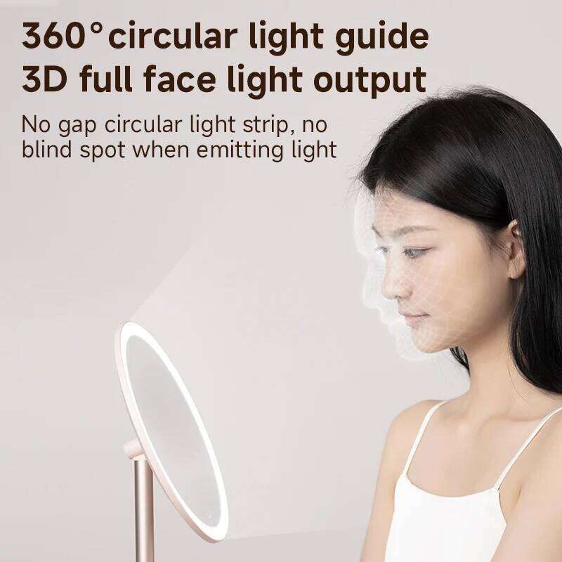 DOCO Makeup Mirror Mini Desktop LED Light High Quanlity Metal Texture Perfect For Gift Giving